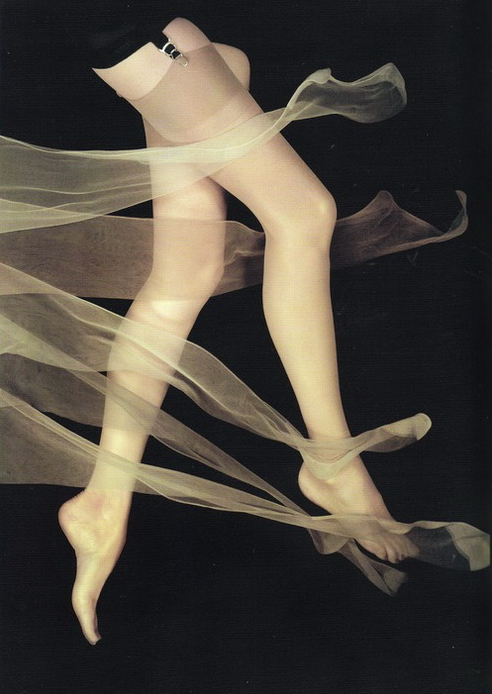 kvetchlandia:Erwin Blumenfeld     Stockings, New York City, for “Vogue”     1954