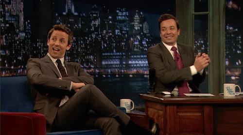 latenightseth:  Fallon and Meyers back-to-back. Weeknights on nbctv. Ladies and gentlemen,