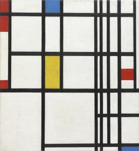 artist-mondrian:Composition in Red, Blue, and Yellow, Piet Mondrian, 1937-42, MoMA: Painting and Scu