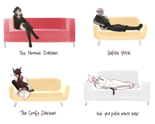 sofa sitting positions