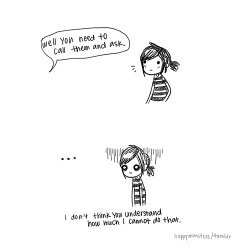 tastefullyoffensive:Introvert problems. (comic