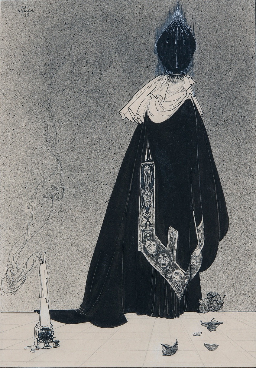 talesfromweirdland:  Illustrations by Danish artist Kay Nielsen for his BOOK OF DEATH