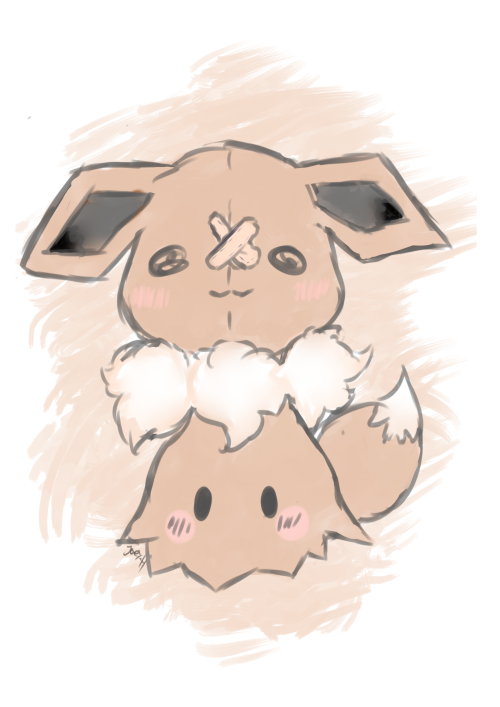 anightvaleintern: snowypandyart: Mimikkyu Eevee form !!!