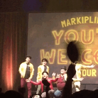 babybarrie:  Hey guys! Just got back from Markiplier’s You’re Welcome show! I love and adore those sweeties and had fun!Just a shitty pic and some cute gifs I made!