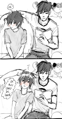 mochi-nyan:  Hiro thinks he’s being super obvious (he’s really not) and Tadashi is oblivious so we all know he’s not gonna get laid for a while. —————-The Idea came up while I was sitting there waiting for the CAH SEE exam to be over.