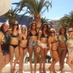 meanwhileinvegas:Running through sin city with my woes 💋 by _marissalindstrom http://ift.tt/1Nvubac