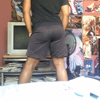 cakebatterbutter:my ass looks fucking huge in these shorts jesus