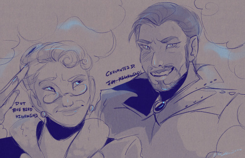 sherahighwind:Got to sketch out some of the characters I’ve inserted into Rocket Town for writing pu