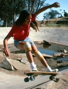 fourteen-forty:  Girls skating in the seventies. Including Laura Thornhill, (mostly), Kim Cespedes, Robin Logan, Ellen-Oneal, Short shorts, long hair & fancy footwork. 