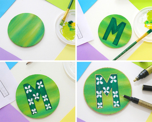 thecraftables: How to make Personalised Letter Magnets We did something cute :) Right? We made these