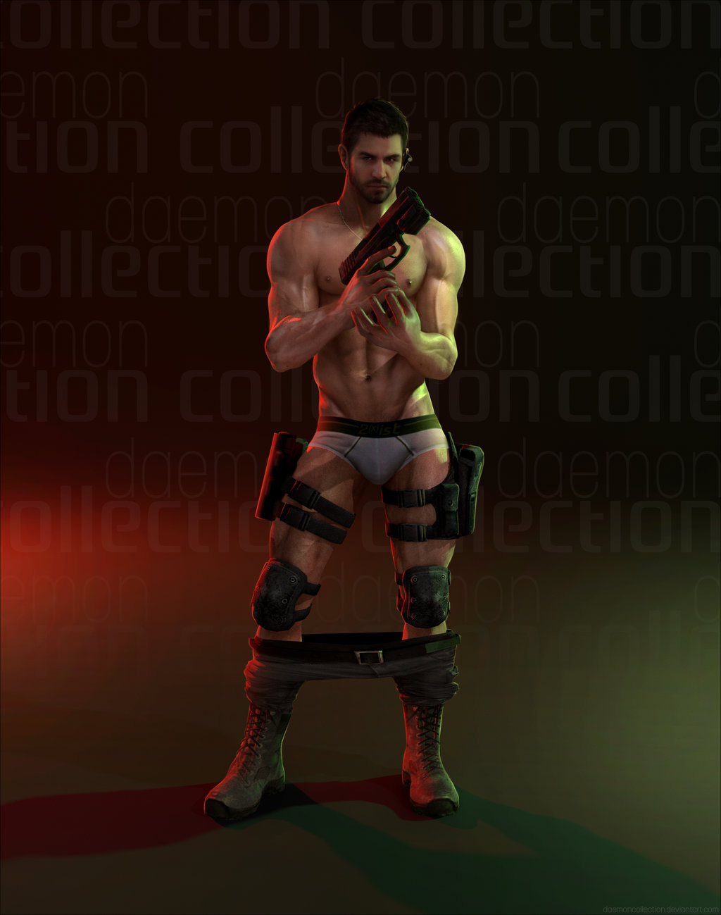 sfwbara:  Daemon Collection Tumblr - Naked Chris! by DaemonCollection 