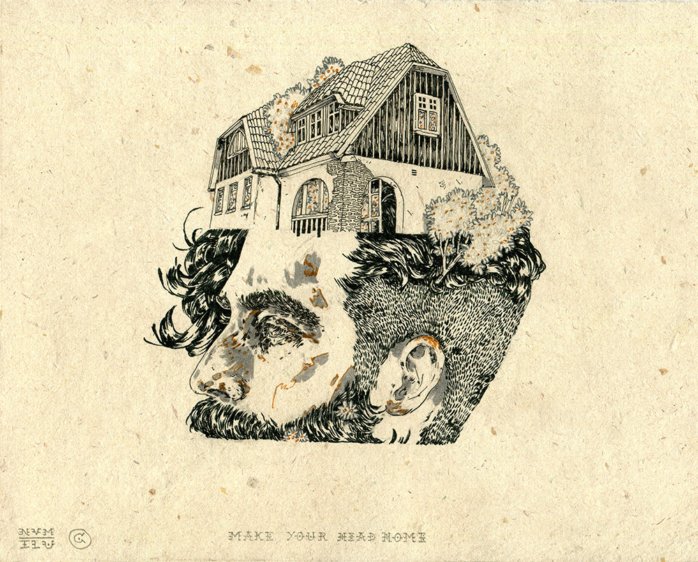 nvm-illustration:  &lsquo;Make your head home&rsquo; 
