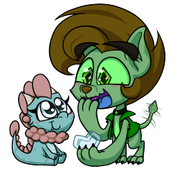 ask-wisp-the-diamond-dog:alittleofsomethingarts:Little gift art for @ask-wisp-the-diamond-dog! The characters are sooo cute~Awwwwwwwwwwwwwwwwww~! AAAAAWWWWWwwwwwwwwwwwwwwwwww~! AAAAAAWWWWWWWWWWWWWWWWWWWWwwwwwwww~! This is so aDORable. Giant heads, small