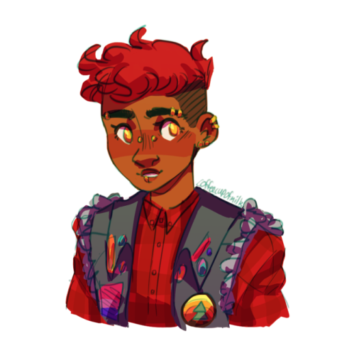 chaoticlesbianenergy:coffeecupofmilk:oh yeah I did a stream a while ago and made my hc for aubrey!!i
