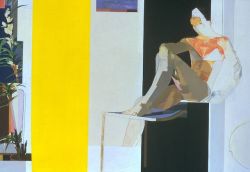 voltra:  Myles Murphy, Figure with Yellow Foreground, 1974 