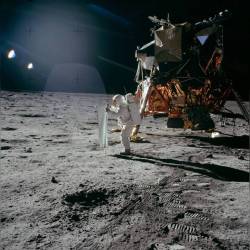 Apollo 11: Catching Some Sun #nasa #apod