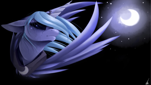 theponyartcollection:  Princess Of Darkness by *Johanpok