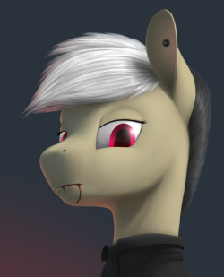 zippysqrl:  I drew a thing for @red-x-bacon, Her OC Note Clip, I kept to her model for the character with the shape of the head and stuff, visualising her character in 3D to the best of my ability, while trying to keep it from looking too uncanny.Note