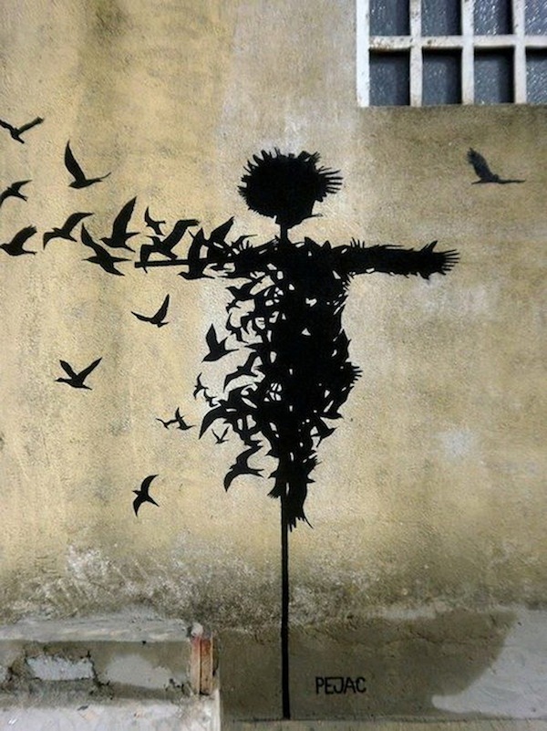 escapekit:  The work of Pejac Street artist Pejac makes clever use of the urban