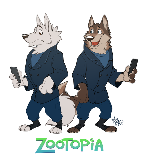 takemotoarashi:  [Doodle] Can’t help myself keep looking at those CUTE wolf guards in Zootopia   ♥   