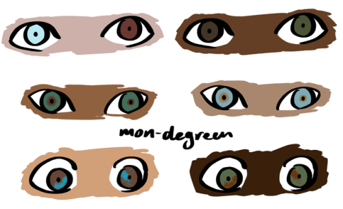buckyballbearing: mon-degreen: So a lot of the time, when people think of heterochromia, they think 