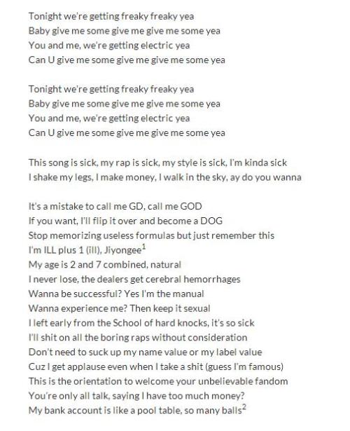 ladymichi90:  [ENG TRANS] [LYRIC]   GD&T.O.P (BIGBANG) – ZUTTER (쩔어)  trans by : popgasa