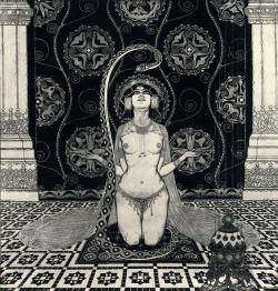demoniality:  Illustration by Ferenc Helbing for Keleti Mesék (Oriental Tales), 1914. From the Abraxas Journal 