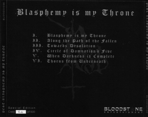 eruiert: Pest, Blasphemy is my throne
