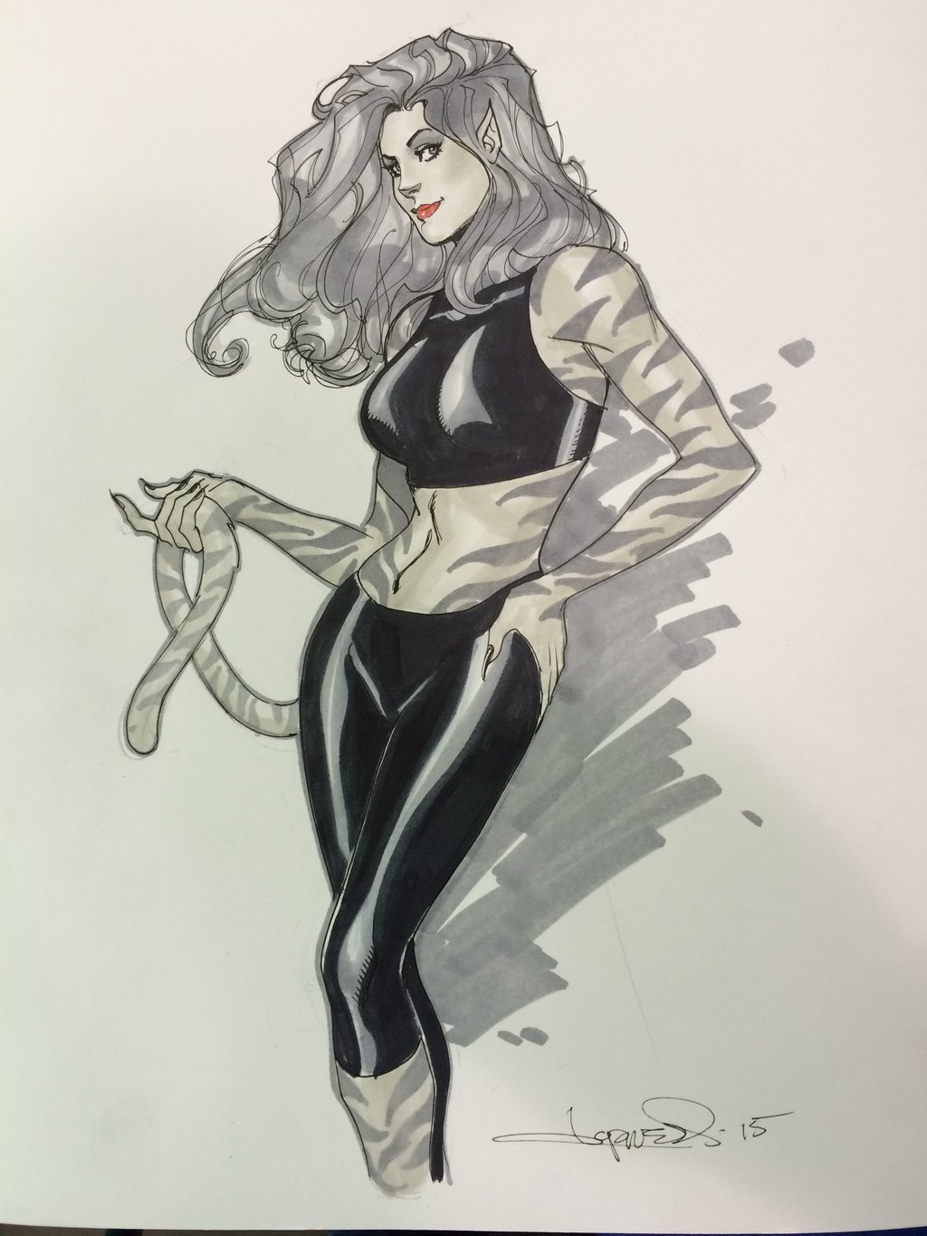 comicbookwomen:  comicbookwomen:Tigra by Aaron Lopresti Fave Queue Posts For Tigra