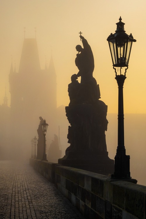 alecsgrg: Morning Silhouttes, Prague | ( by Marek Kijevsky )