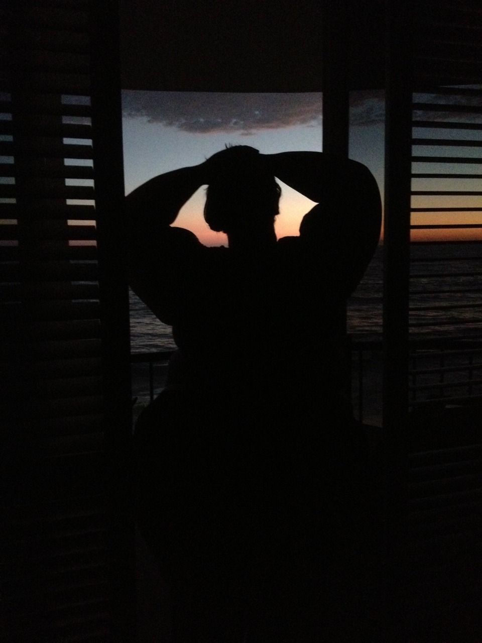 The view from my beautiful room.  :) I LOVE the ocean!