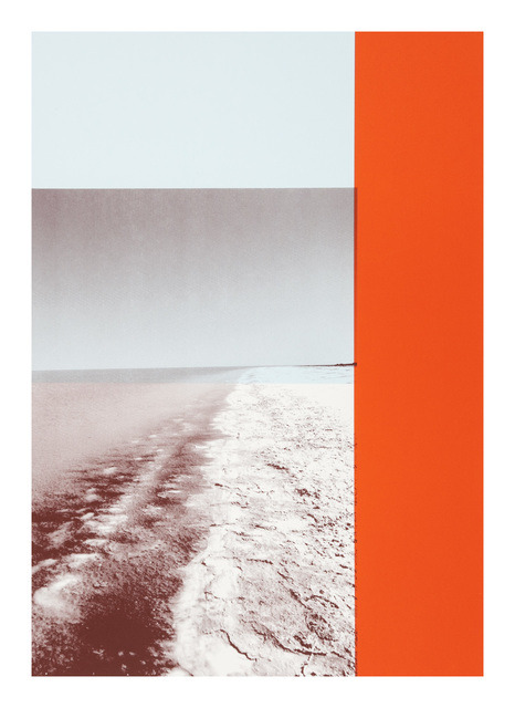 thecuratedcontent:Anna Ephraim - Lake Eyre 2, 2015 Screenprint on Revere Silk