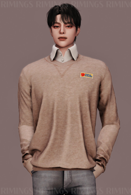  [RIMINGS] Fjallraven Sweat shirt - TOP- NEW MESH- ALL LODS- NORMAL MAP- 16 SWATCHES- HQ COMPATIBLE▶