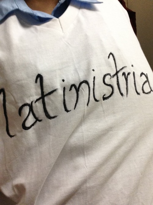 lana-loves-lingua-latina:&ldquo;latinistria&rdquo; shirt!thanks interretialia for the word!L