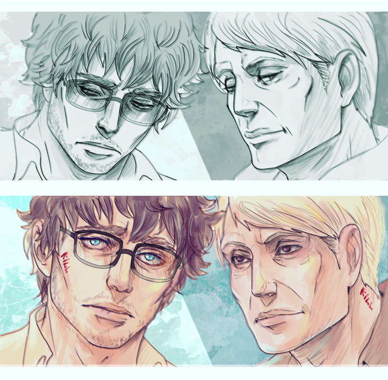 babushka-hi-hi:  my art   This is my soulmate-AU art.   