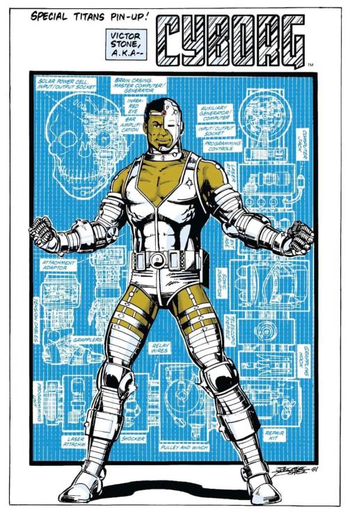 Cyborg, by George Pérez George Perez’s favorite Titan to draw: “Cyborg, my personal favo