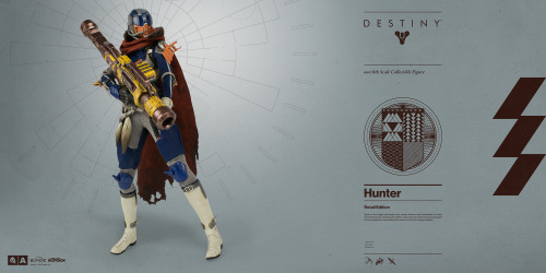 worldof3a:  Destiny Hunter Pre-order BEGINS JULY 21st, 2016Bungie and 3A proudly announce the highly anticipated DESTINY HUNTER – the third class of Guardian in 3A’s 1/6th Scale Collectible Figure Series from the critically acclaimed game, DESTINY.The