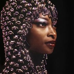 a-state-of-bliss:  Debra Shaw @ Paco Rabanne