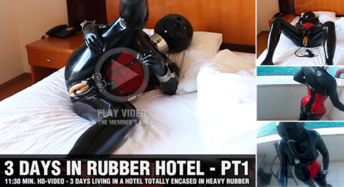 rubberdollemmalee: I had for this 3 days trip in my luggage only rubber clothing and sex toys with me. The trip started in Germany at the Bodensee, where I was dressed into my black rubber catsuit. For some discretion reason we traveled at night so that
