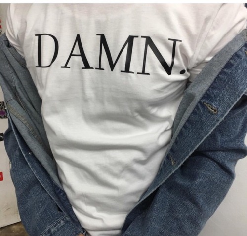 I don&rsquo;t give a damn what people think.  • • White #damn t-shirt and by #depopsel