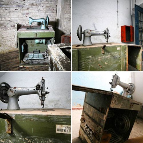 The Cellar of Military Sewing Machines In the cellar of the former NS-Army Clothing Agency (Heeresbe