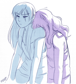 Questionable-Questionable:  A Very Tired Blake With The Ice Queen