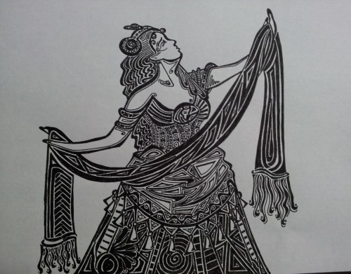 graveglamour:Inktober: Day 8ALW Christine Daae performing Think of Me. There’s something about it th