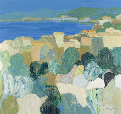 terminusantequem:  Roger Mühl (French, 1929-2008) - Bord de Mer [n/d] - oil on canvas, 31.5 X 33.5 i