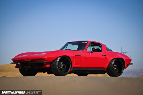 The Big Red Corvette. (via The Big Red Corvette | Speedhunters)