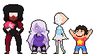 kingbarf:    the other day i marathoned the whole of steven universe in one afternoon so…i made some pixels……. separate pixels under the cut as usual, might make more at some point Read More
