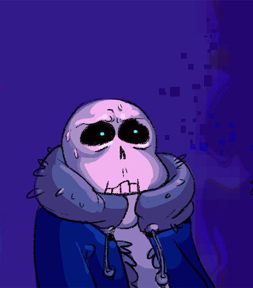 nearshotarts:They broke the 4th wall SansIdk, I imagine if Sans realizes he is a pun he’s either rea