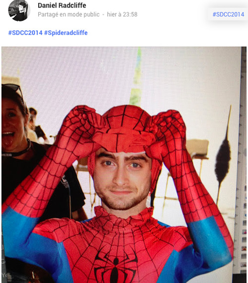 potterbird:  Daniel Radcliffe at Comic Con 2014 (x) 
