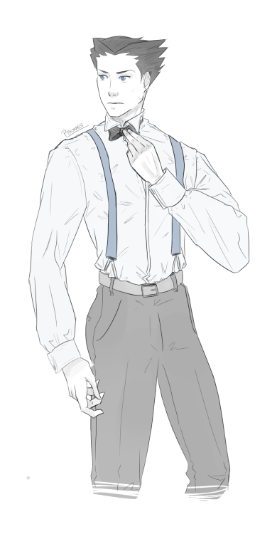 pphonies:an au i chatted about with my friend :D prissy rich boy phoenix and street urchin miles uwu