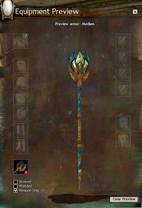 sosseli:shadowstrikes:Dwayna’s Weapons → Part IIs it just me or is Dwayna getting too much love :S